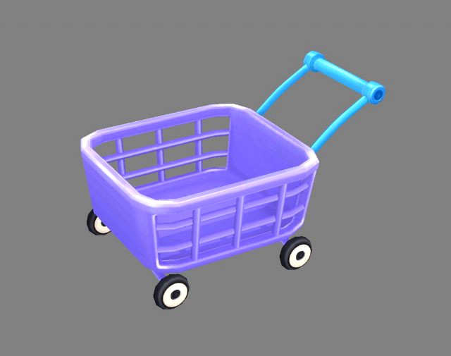 cartoon shopping basket - shopping cart