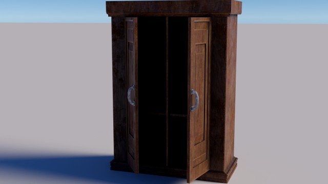 simple dirty cabinet with animated