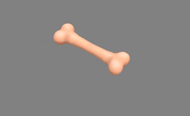 cartoon puppy bone toy