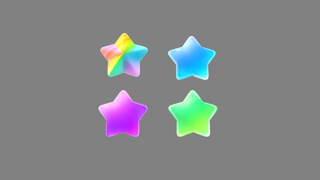 cartoon five-pointed star