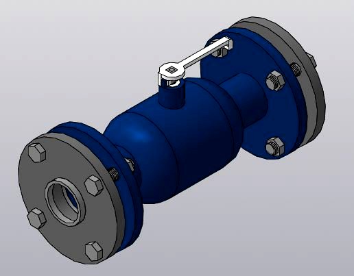 flanged ball valve dn 50