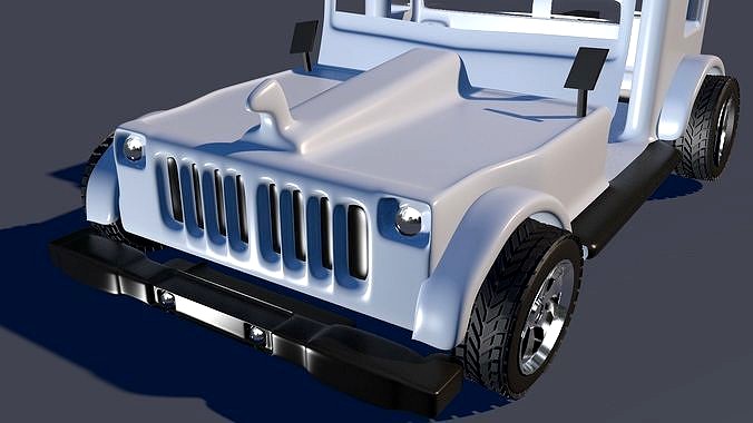 Wrangler Jeep 3d Low-Poly Model