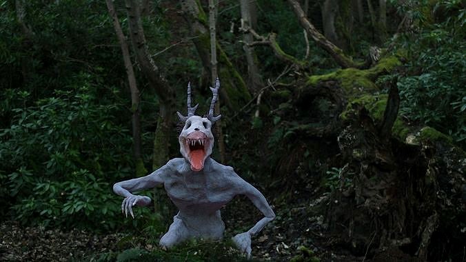 Rigged Wendigo Alien character