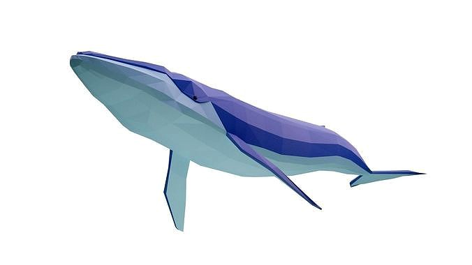 Cartoony Blue Whale