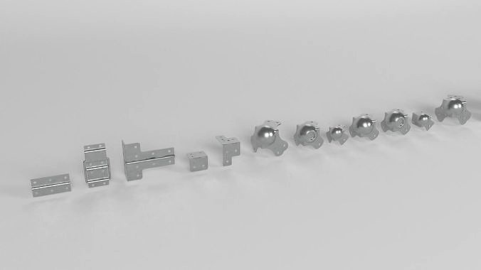 Flight Case components 3D model