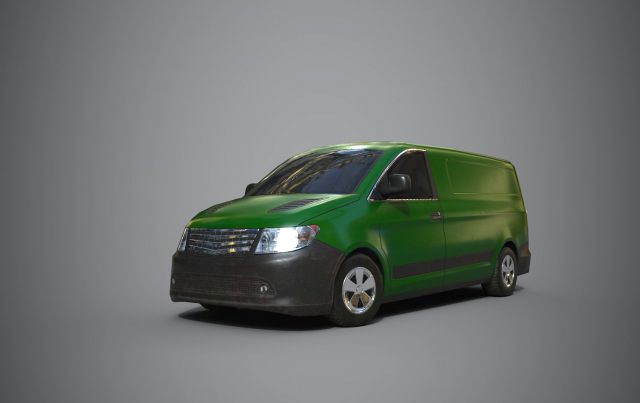 generic minivan green