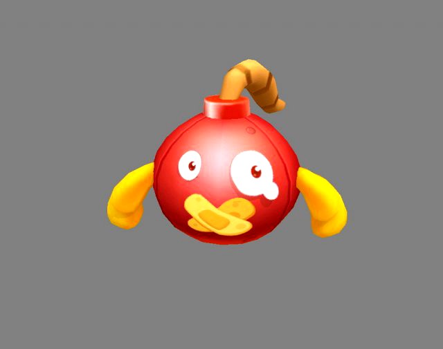 cartoon grenade bomb