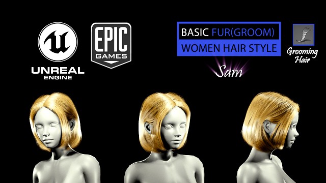 sam grooming real-time hairstyle unreal engine 46