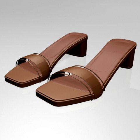 paneled square-toe block-heel sandals 01