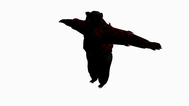 Bear lumberjack