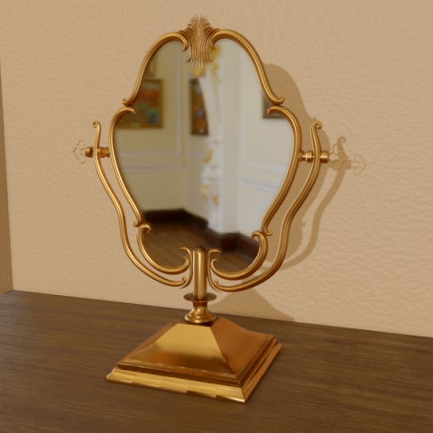 baroque oval mirror