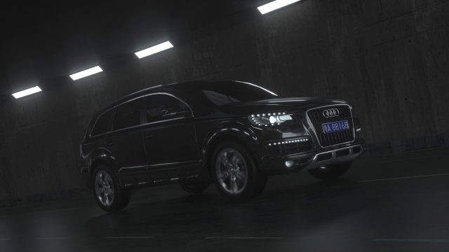 suv q7 modeling and rendering