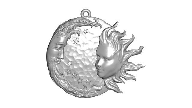 sun and moon relief