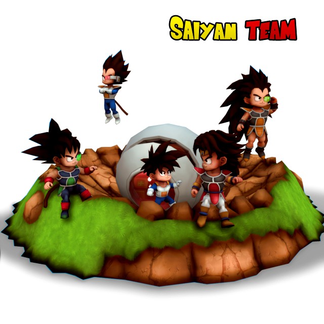 chibi saiyan warriors