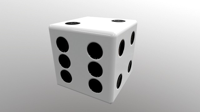 dice d6 game ready pbr
