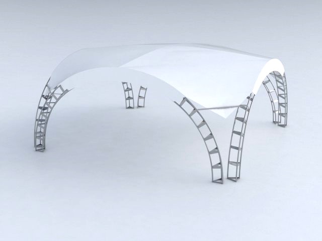 arched tent