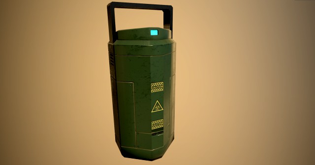 sci fi containment flask