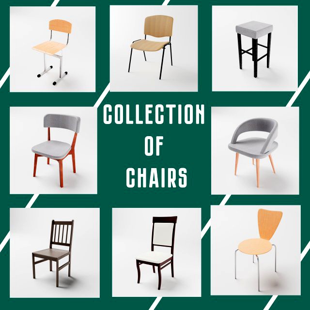 collection of chairs 8 models