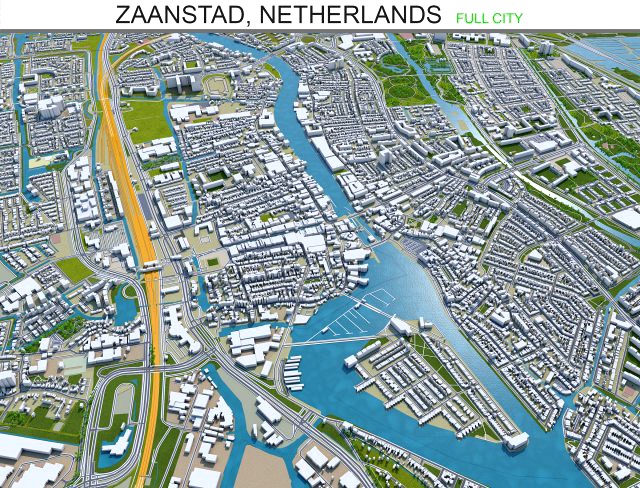 zaanstad city netherlands 25km
