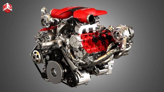 f8 tributo engine - v8 twin turbo engine