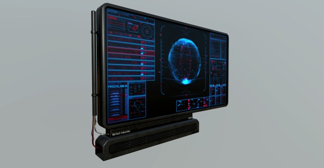 sci-fi display panel