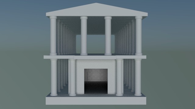 sanctuary of athens greece in 3d