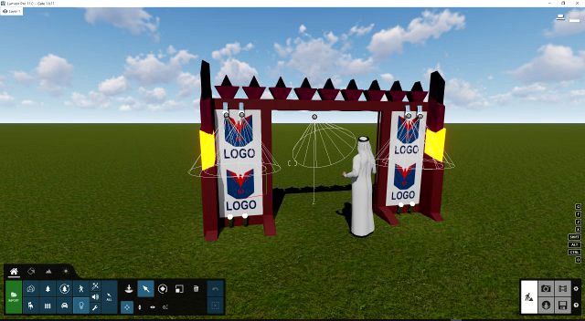 3d animation gate for max and lumion
