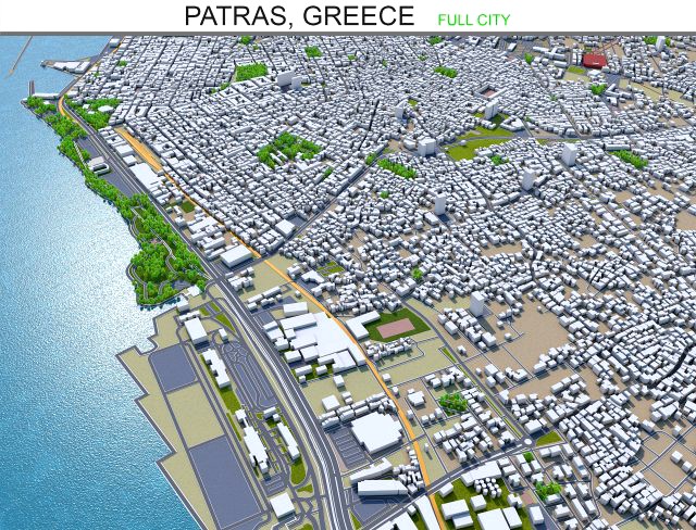 patras city greece 20km