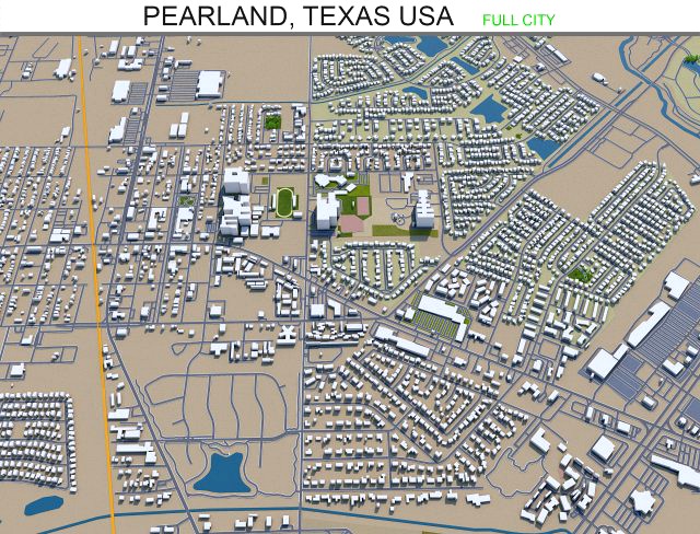 pearland city texas usa 30km