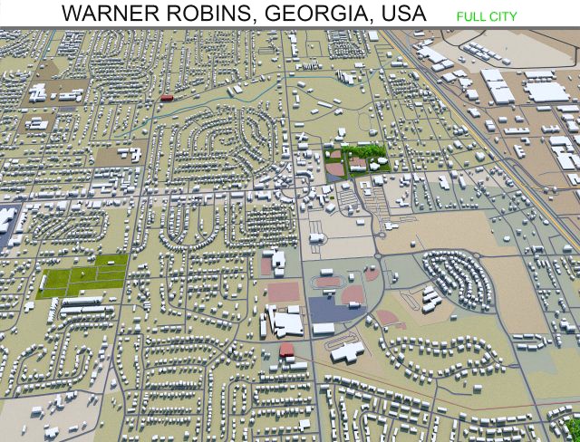 warner robins city georgia usa 30km