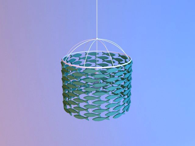 shoal of fishes lamp