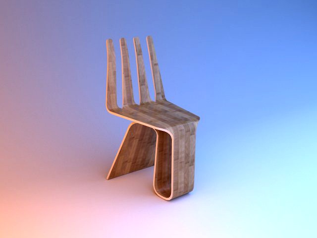 wood chair fork