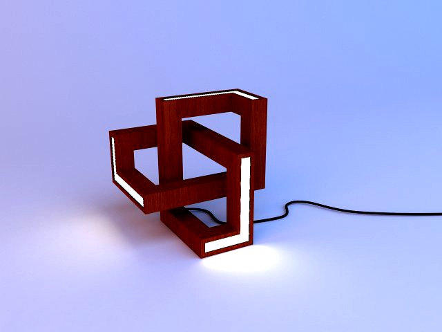 parametric curly lamp