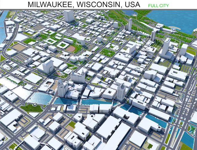 milwaukee city wisconsin usa 50km