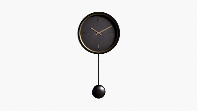strusk clock black