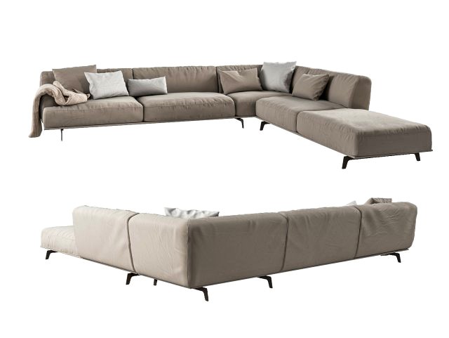 modern multi person sofa