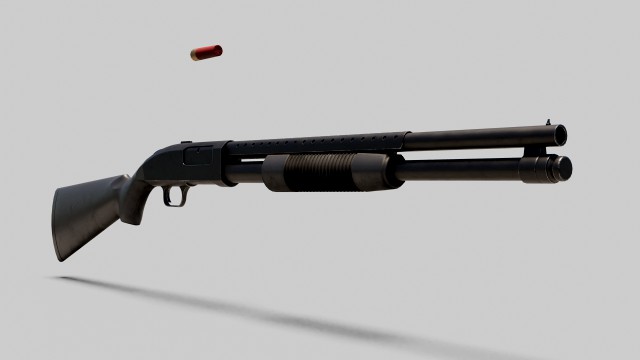 pump action shotgun