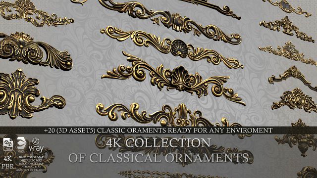 4k classical ornaments