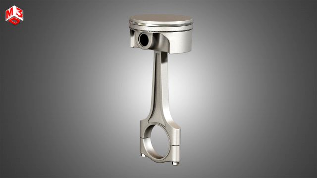 piston with connecting rod