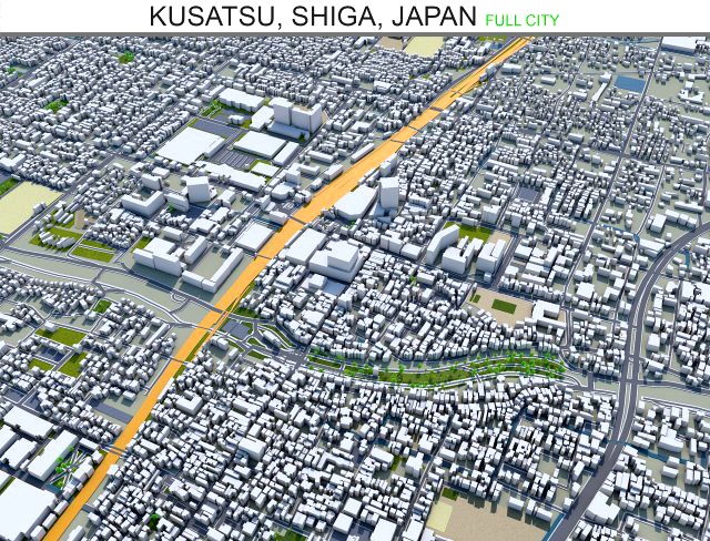 kusatsu shiga city japan 20km