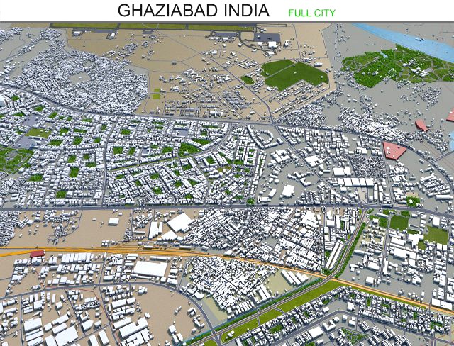 ghaziabad city india 40km