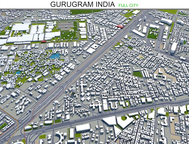 gurugram city india 40km