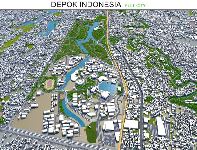 depok city indonesia 30km