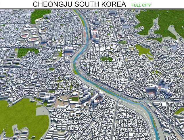 cheongju city south korea 30km
