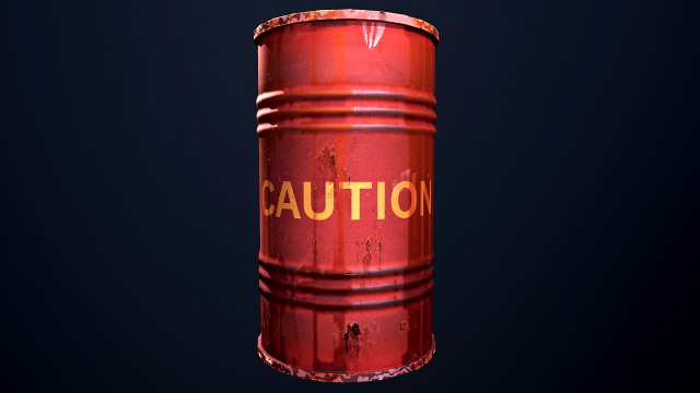 caution barrel