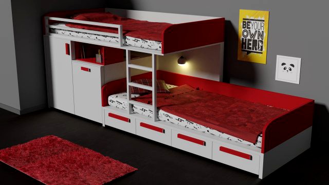 modern bunk bed