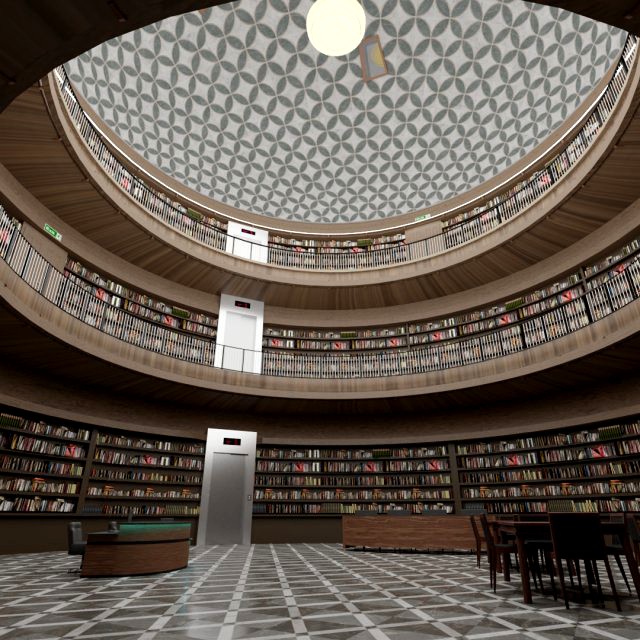public library interior