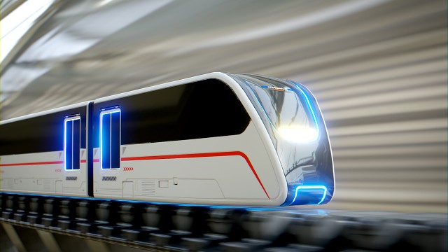 sci fi train