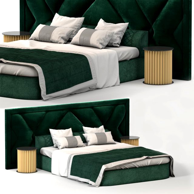 upholstered headboard bed modern