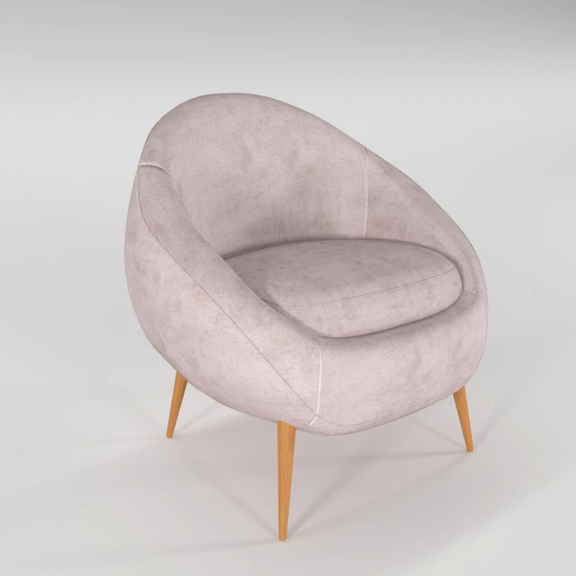 armchair lihgt pink